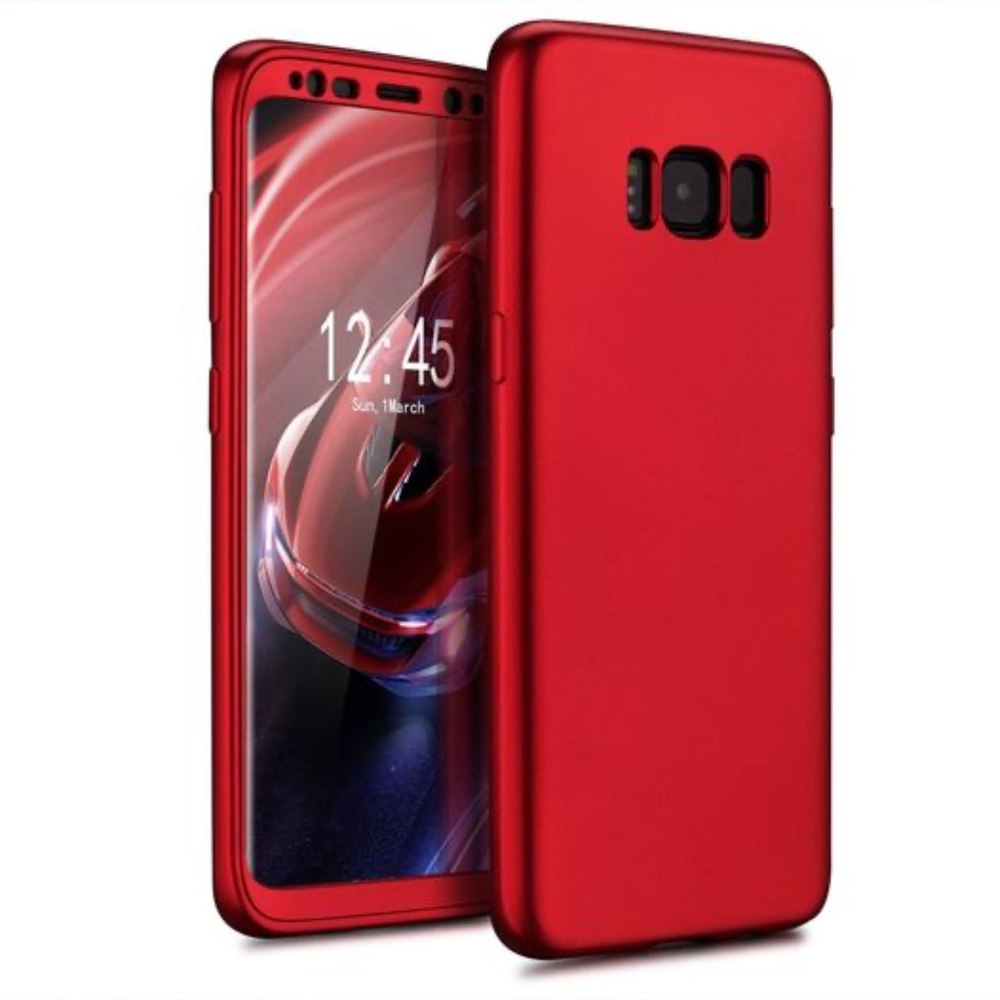 Samsung Galaxy S8 Phone Case Protective Cover Metallic Red